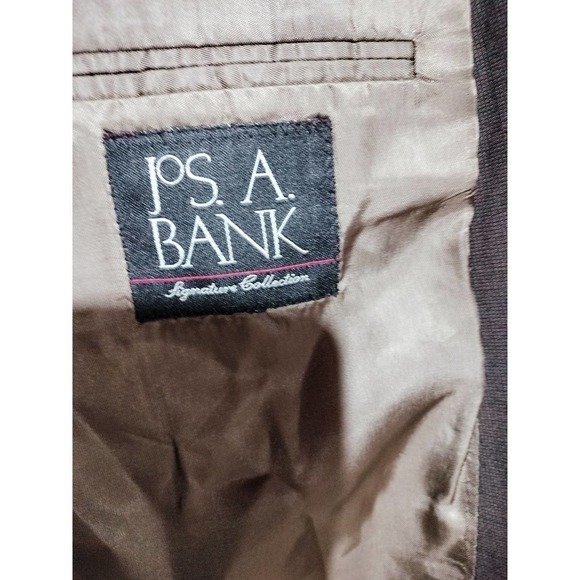 Jos. A Banks brown sports coat men size 43 regular 100% Wool - Picture 9 of 10